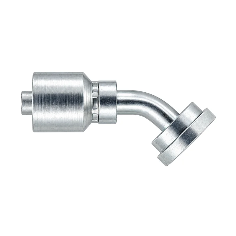 Representative view of Caterpillar Flange Fixed 45° Bite-the-Wire Hose End