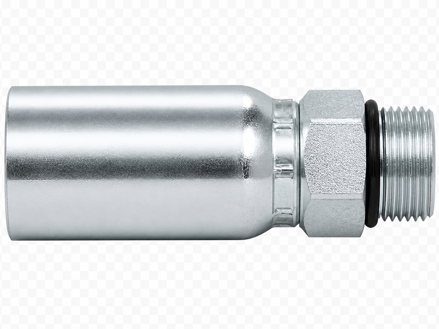 Representative view of ORB Male Fixed 0° Straight Bite-the-Wire Hose End